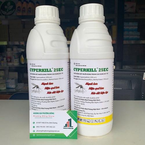 Thuốc diệt muỗi, côn trùng Cyperkill 25ec